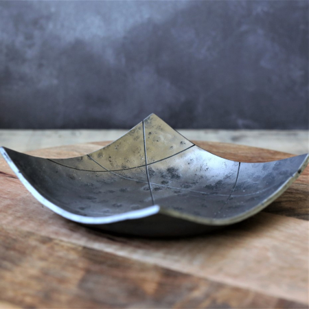 Square Polished Steel Bowl