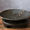 Iron and Copper Button Bowl