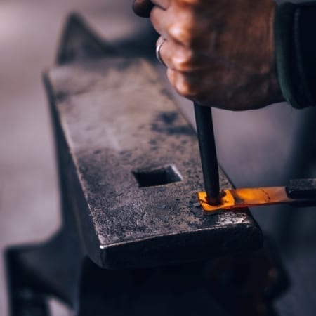 Workshop anvil bookmark