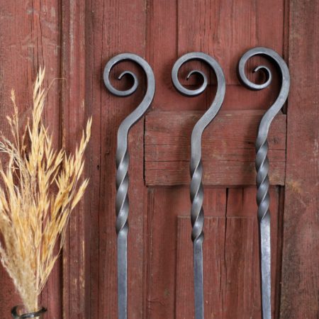 Scroll Barley Twist fire poker