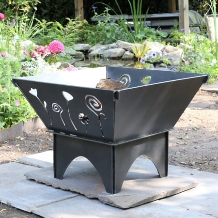 Flowers Fire Pit - Collapsible outdoor wood burner - Flat Pack Fire pit - Image 4