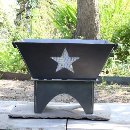 Fire Pit single star high plain legs