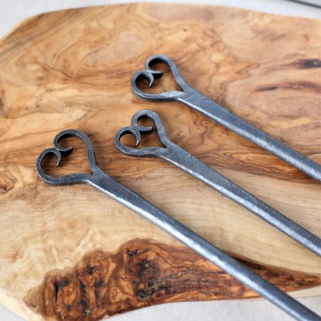 Pair of Heart Toasting Forks (Christmas) - Image 5