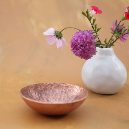 small 7th anniversary copper bowl