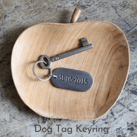 Dog Tag Keyring