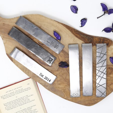 Personalised 11th Anniversary Scroll Bookmark
