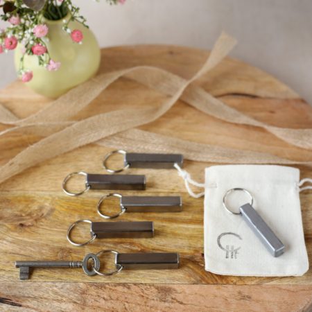 Bulk keyrings for wedding guest gifts