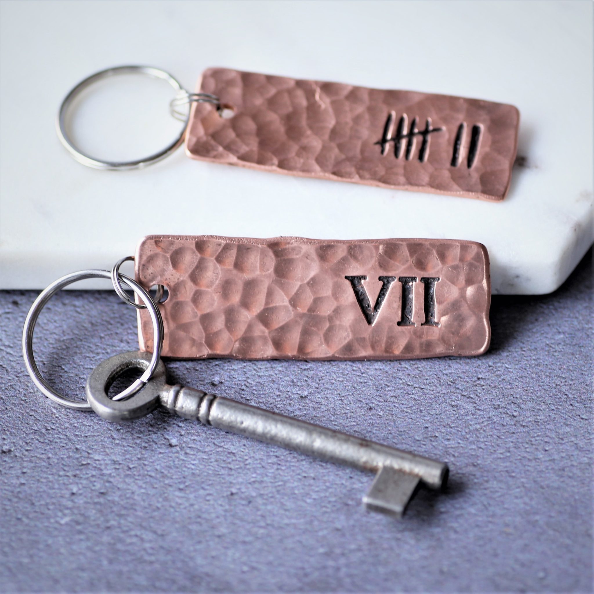 7th Anniversary Keyring - Coach House Forge