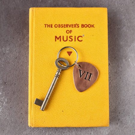 7th Anniversary Keyring Ready to Ship - Plectrum - Image 3