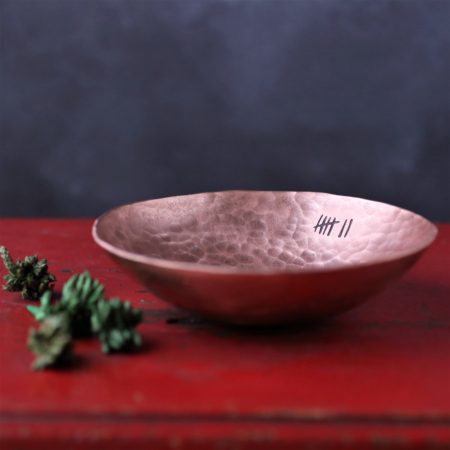 7th Anniversary Medium Copper Bowl - Image 5