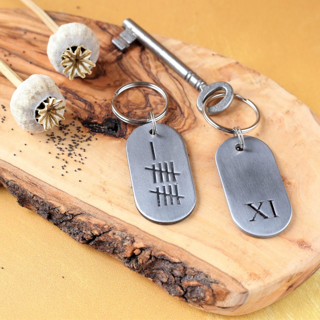 Dog tag deals keyring