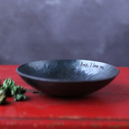 Personalised 11th Anniversary Medium Steel Bowl - Image 3