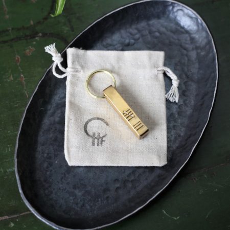 8th Anniversary Bronze Bar Keyring - Image 8