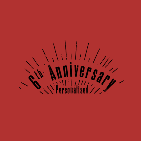 6th Anniversary Personalised