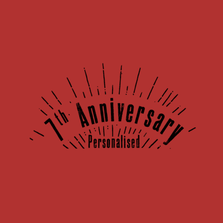7th Anniversary Personalised
