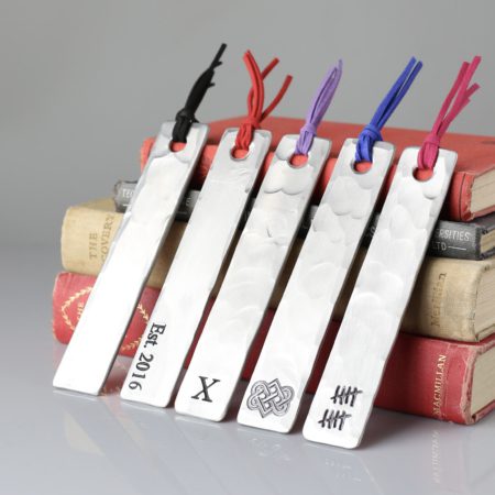 10th anniversary aluminium bookmark.