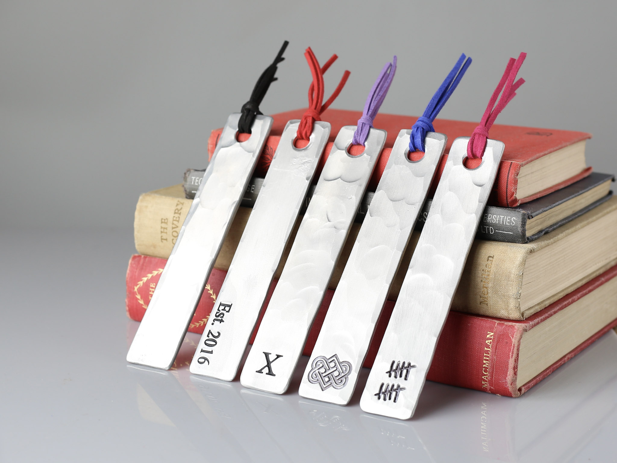 10th anniversary aluminium bookmark.