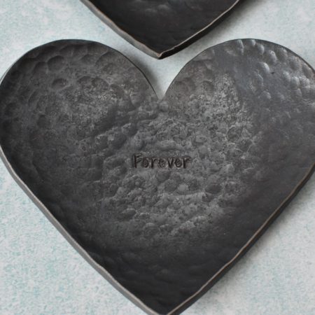 Large heart dish stamped "Forever"