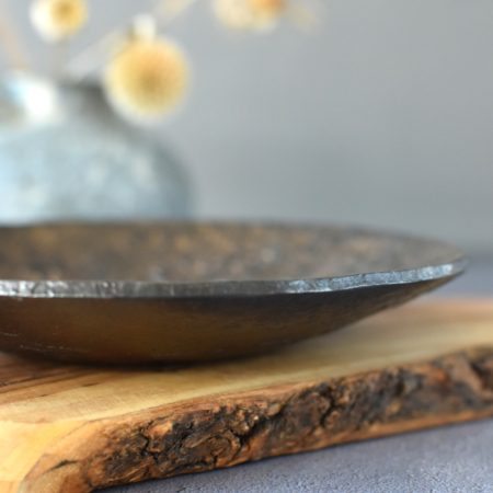 Gold Gilt Crackle Dish, 15.5 cm - Image 4