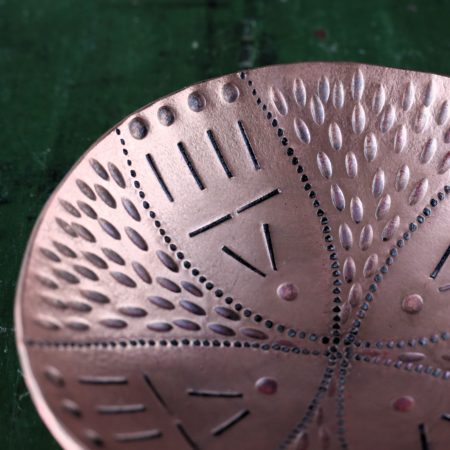 Patterned Copper Bowl, 14cm - Image 3