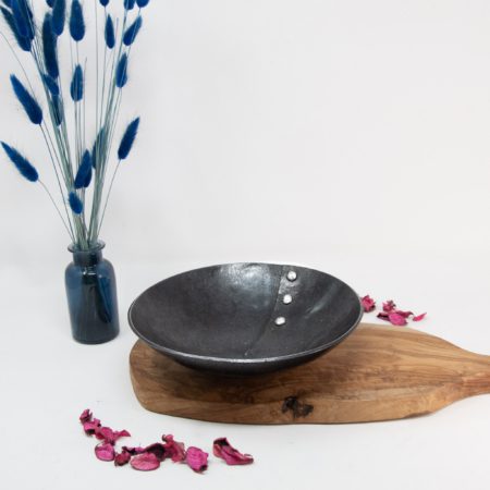 10th Anniversary Aluminium Button Bowl (22cm / 8") - Image 2