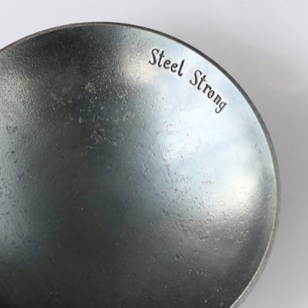 Steel Bowl Stamped "Steel Strong" for 11th Anniversary