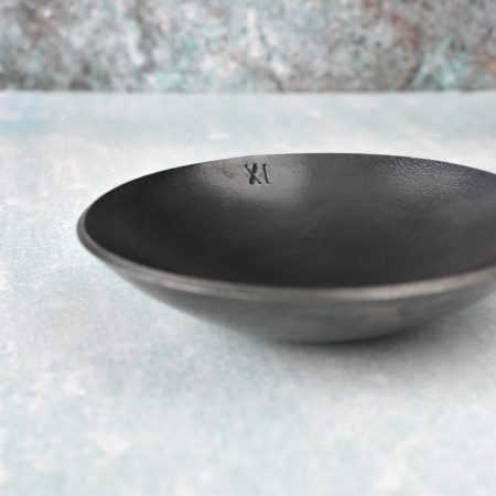 Steel Bowl Stamped "XI" for 11th Anniversary