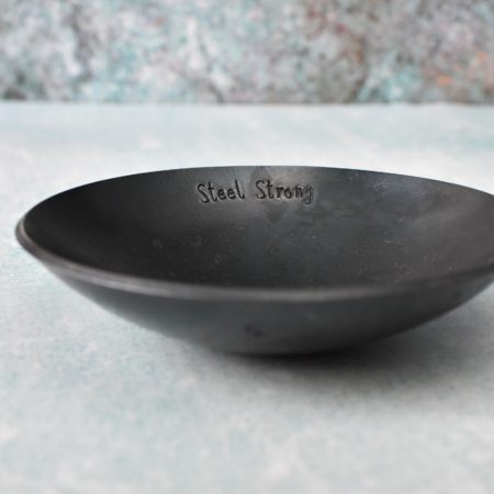 Steel Bowl Stamped "Steel Strong" for 11th Anniversary