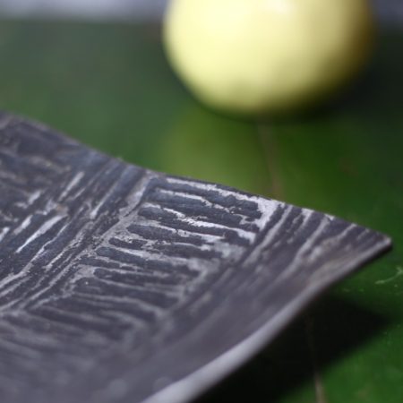 Square Dish with Horizontal and Vertical Stripes - Image 3