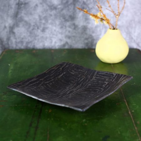 Square Dish with Horizontal and Vertical Stripes - Image 2