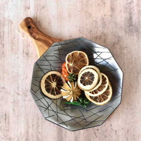 Large Chisel Decagon Bowl, 6th Anniversary Gift - Image 5