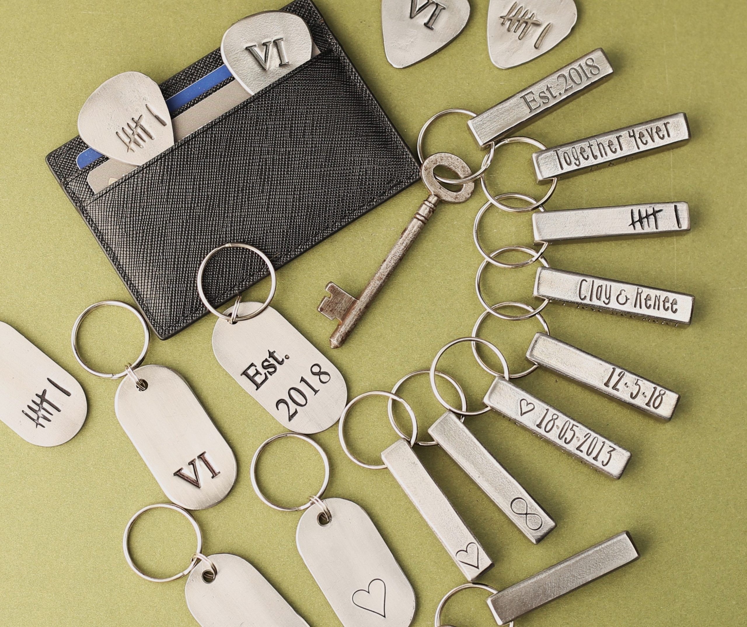Personalised 6th Anniversary Keyrings Coach House Forge