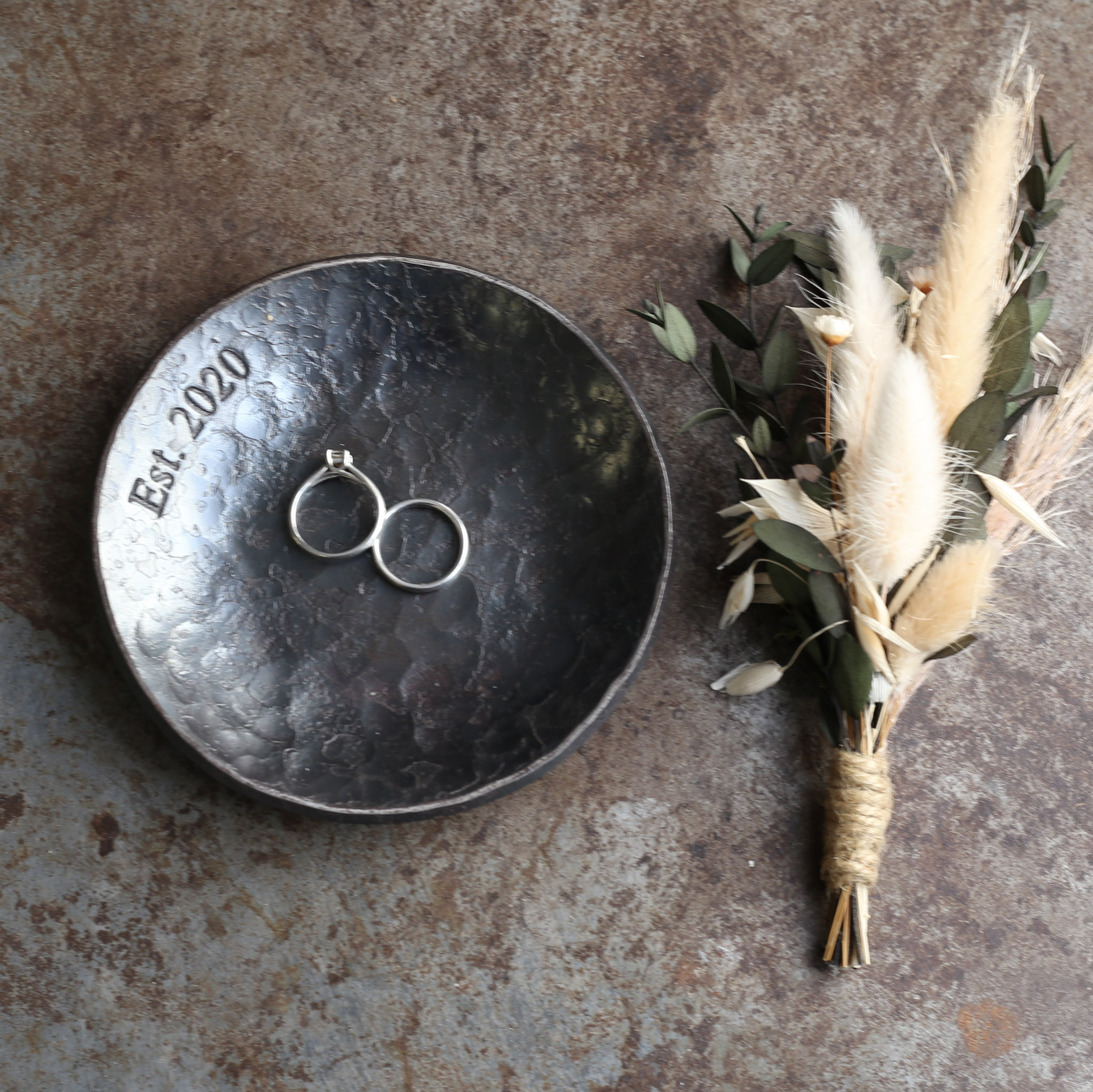 Personalised 6th Anniversary Hammered Small Dish - Image 7