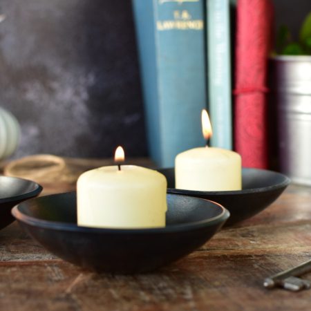Metal Candle Bowl, Table Decoration - Image 3