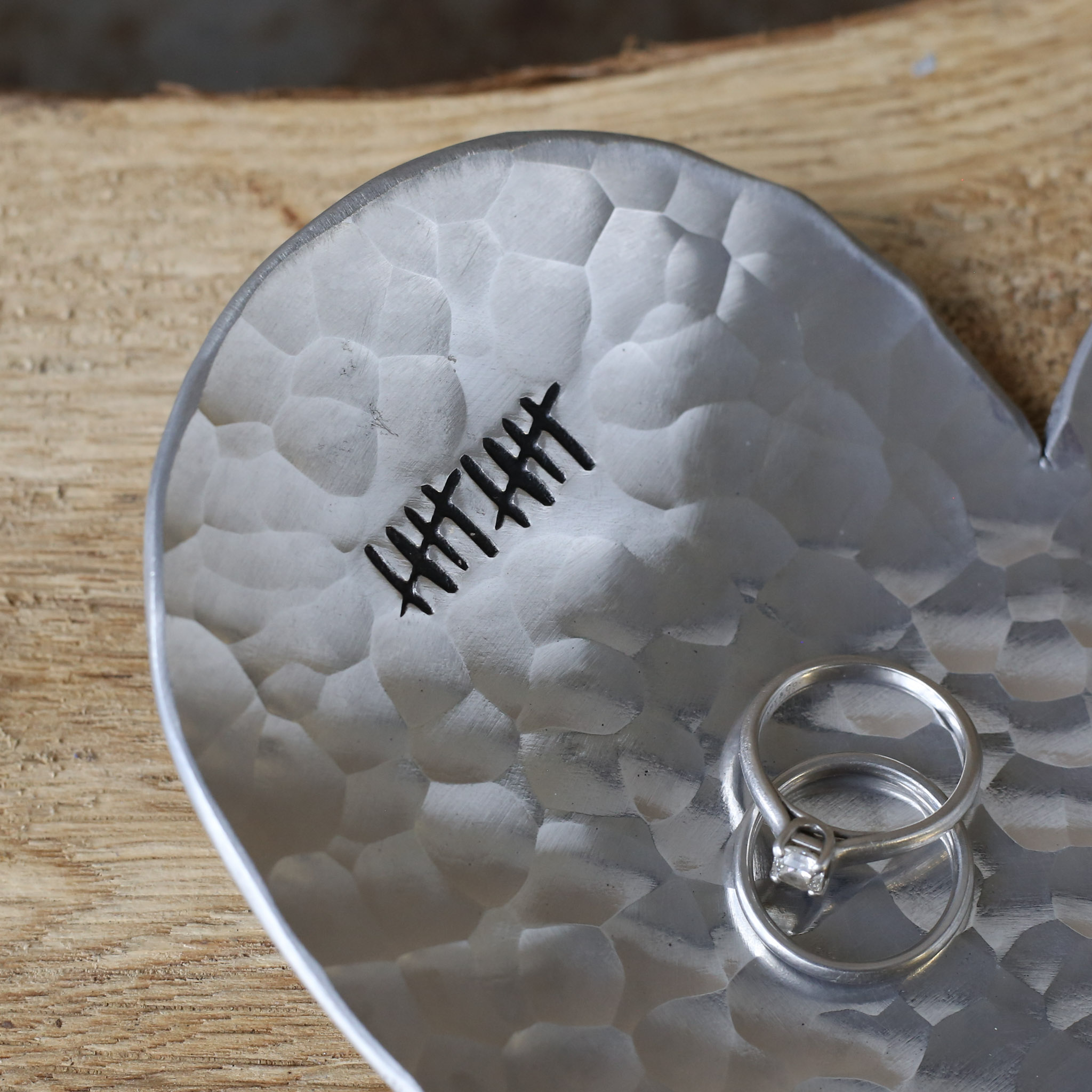 10th Anniversary Large Heart Aluminium Dishes, Last Chance to Buy - Image 5