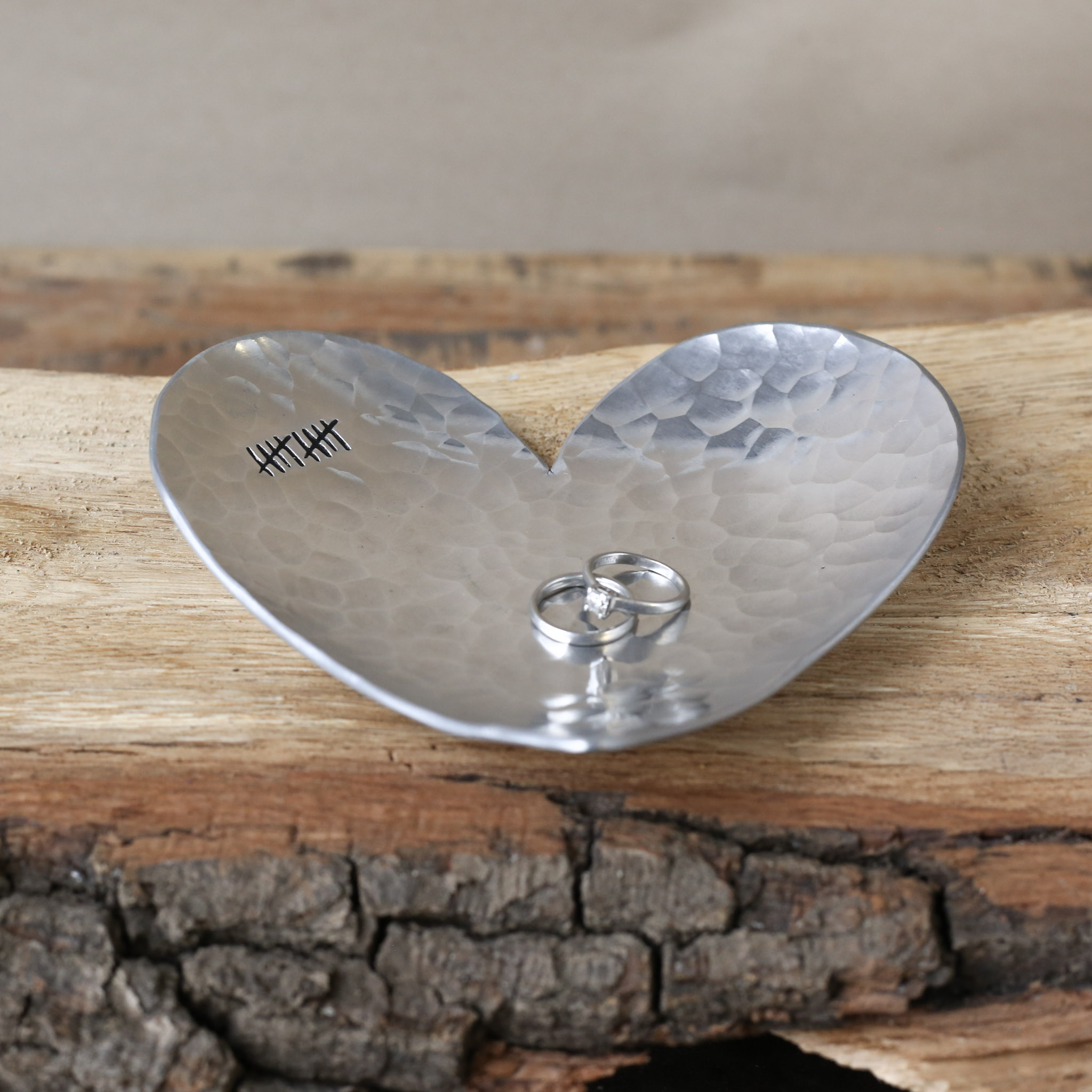 10th Anniversary Large Heart Aluminium Dishes, Last Chance to Buy - Image 4