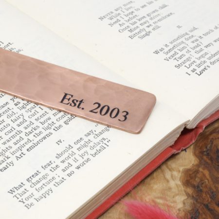 22nd Anniversary Copper Bookmark - Image 6