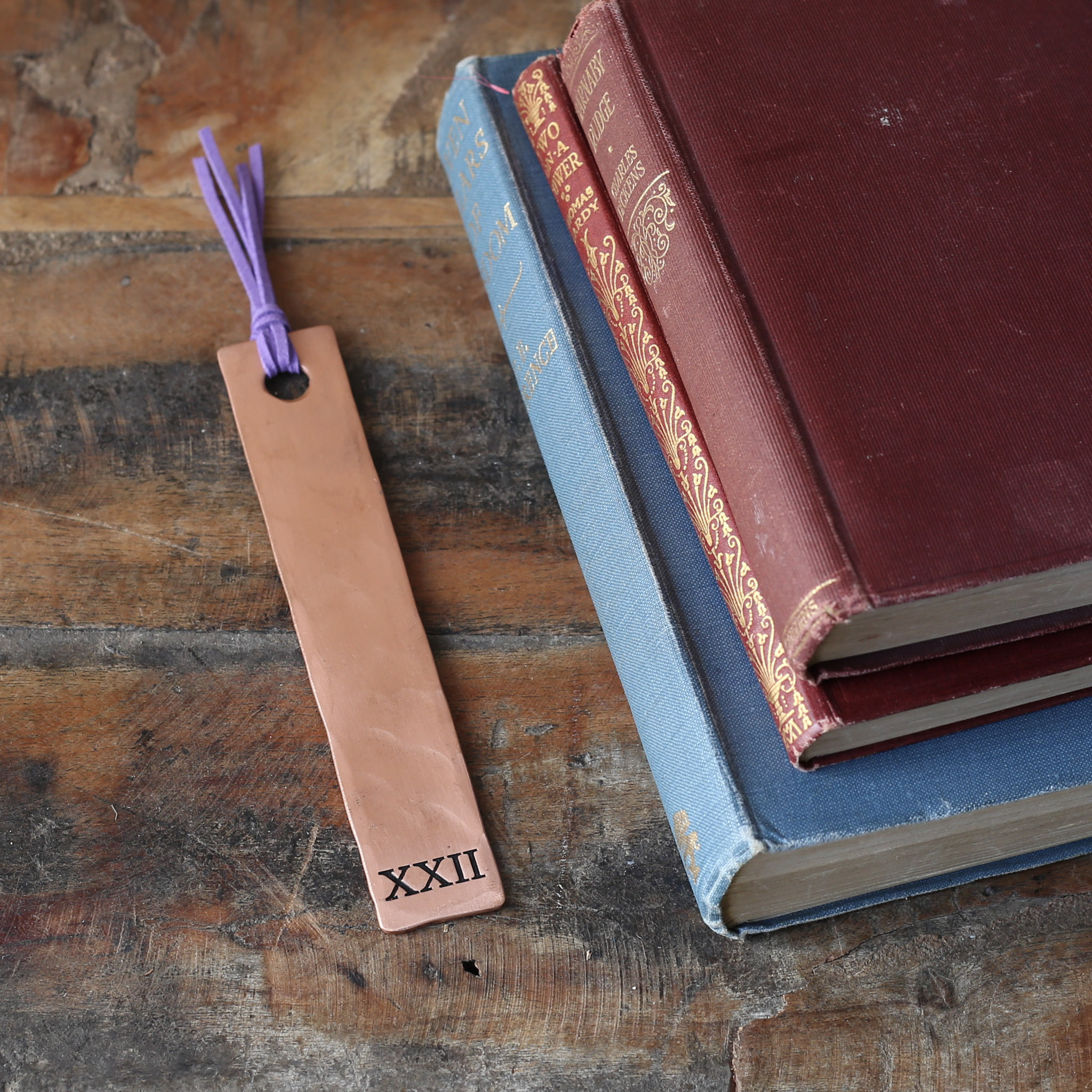 22nd Anniversary Copper Bookmark
