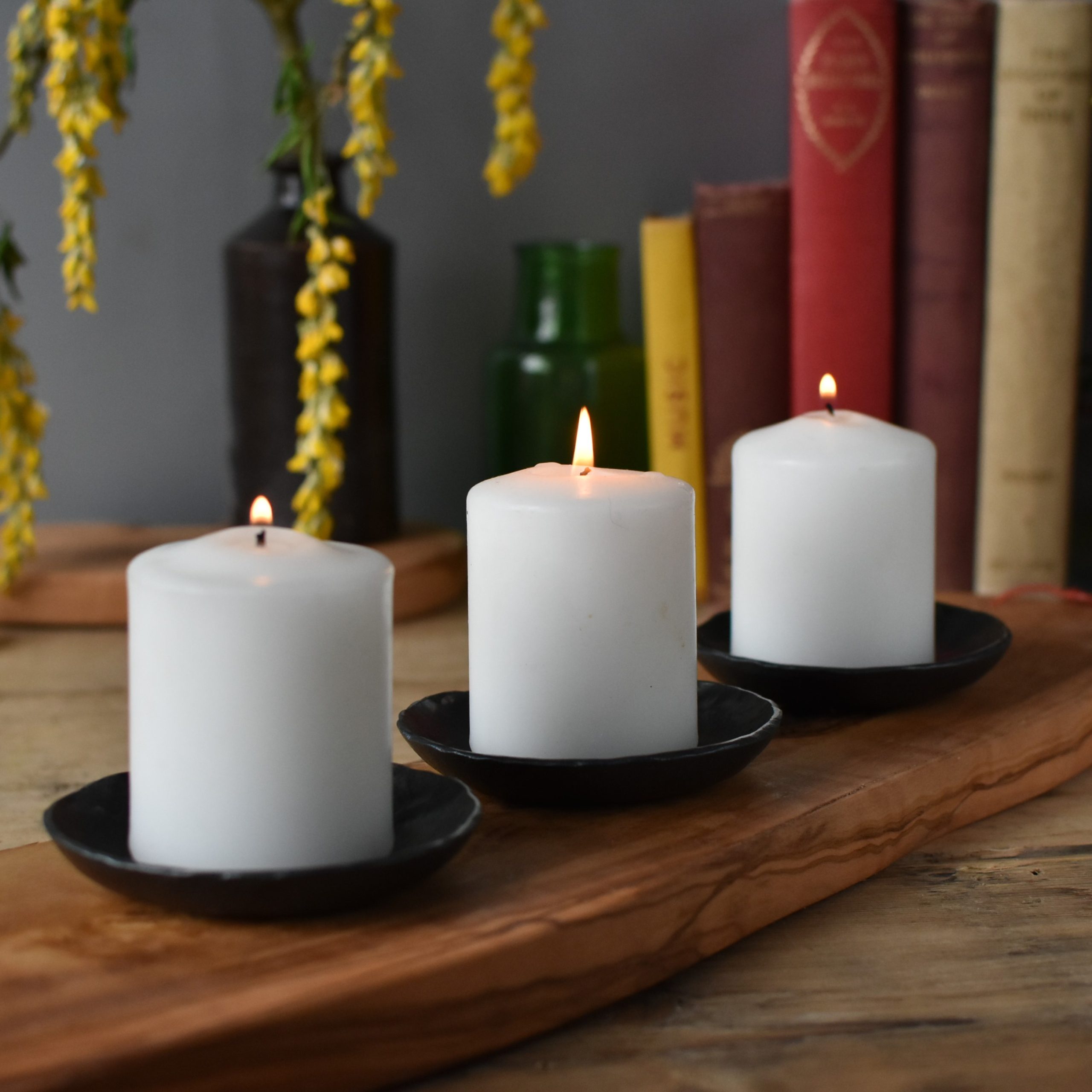 Metal Candle Dish, Table Decoration - Image 9