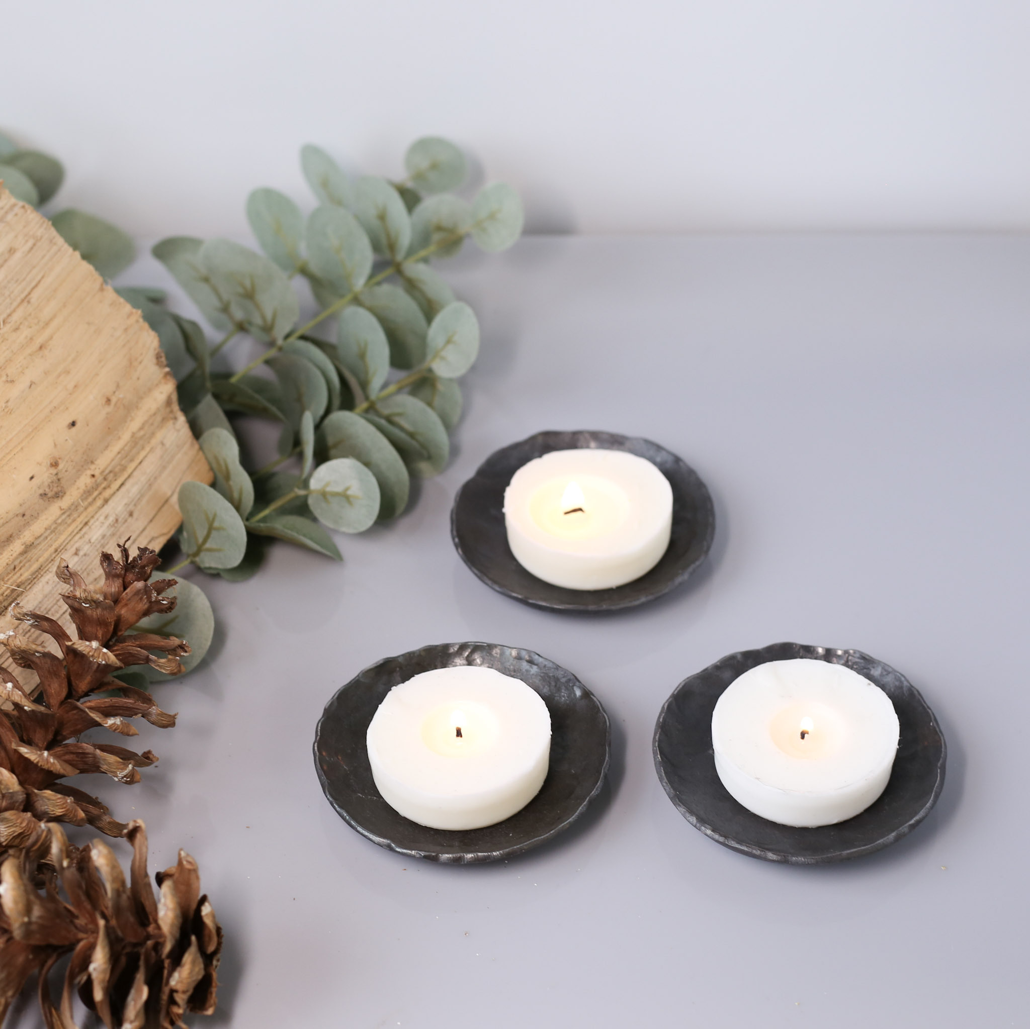 Metal Candle Dish, Table Decoration - Image 3