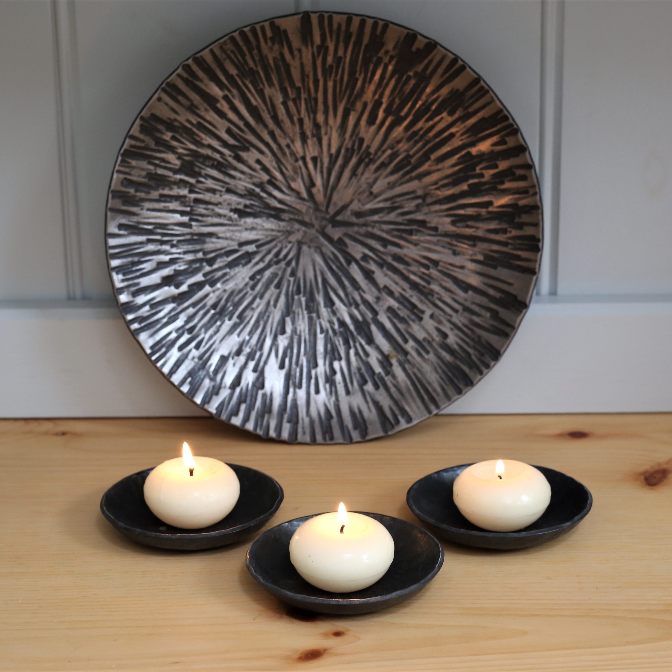 Metal Candle Dish, Table Decoration - Image 8