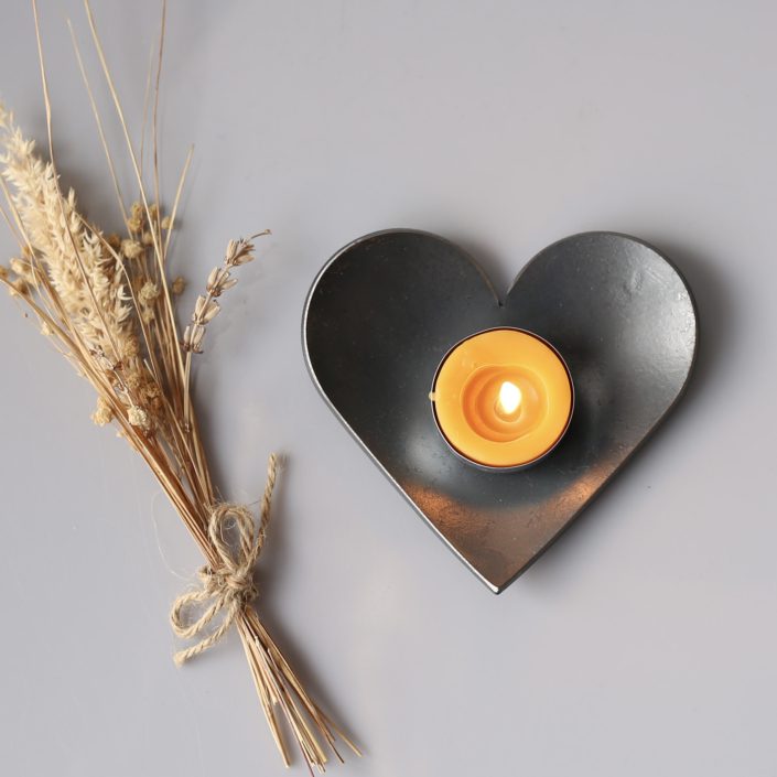 mini heart dish