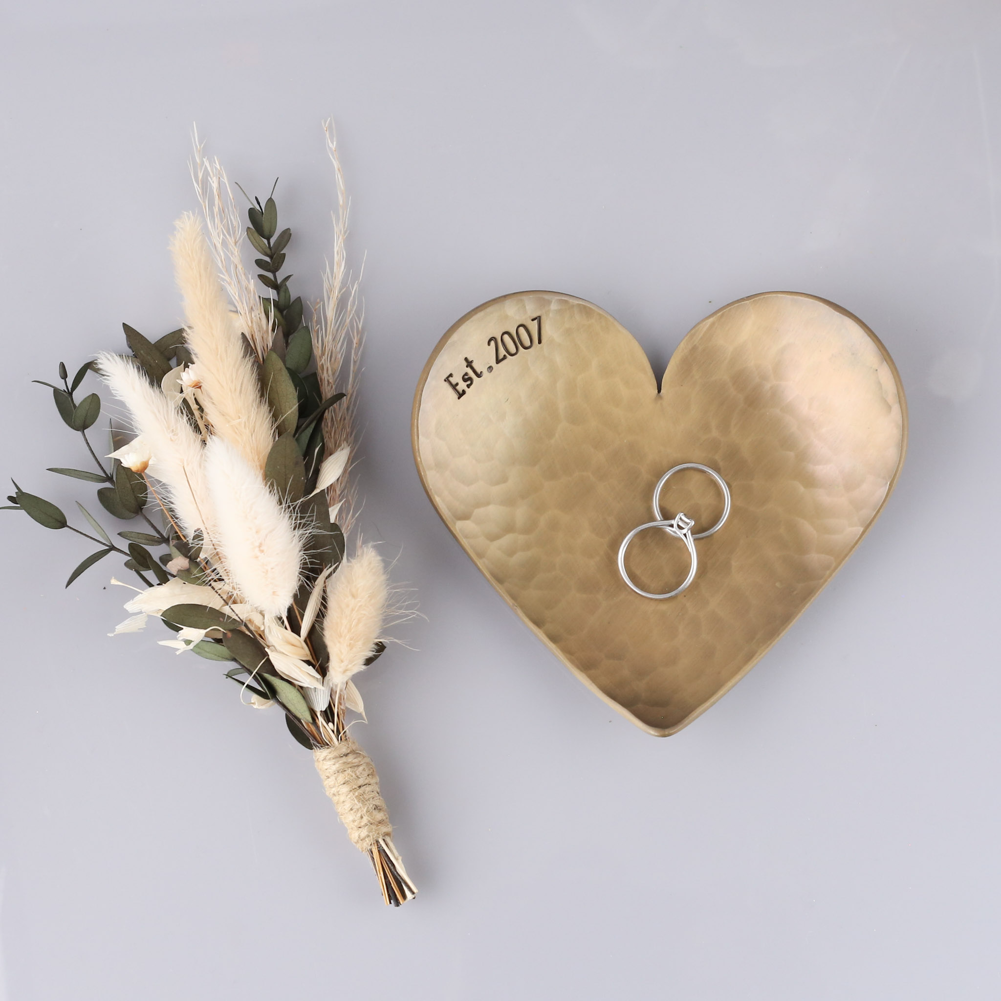 19th Anniversary Bronze Heart Dish - Image 2