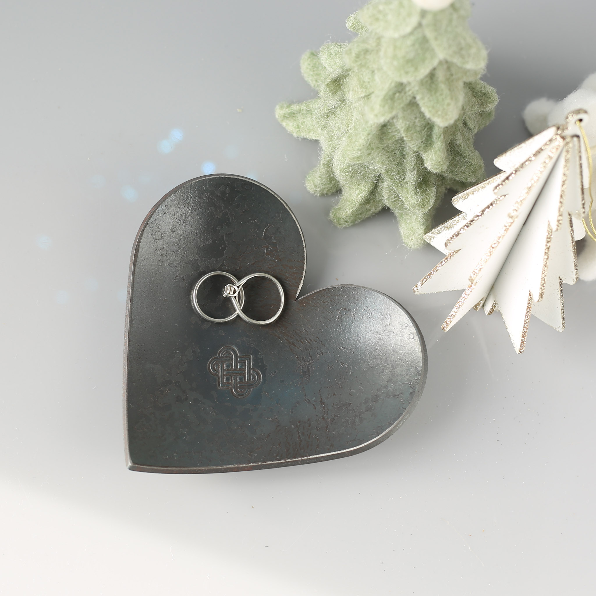 Hand Forged Decorative Iron Dish Celtic Design, Christmas Gift