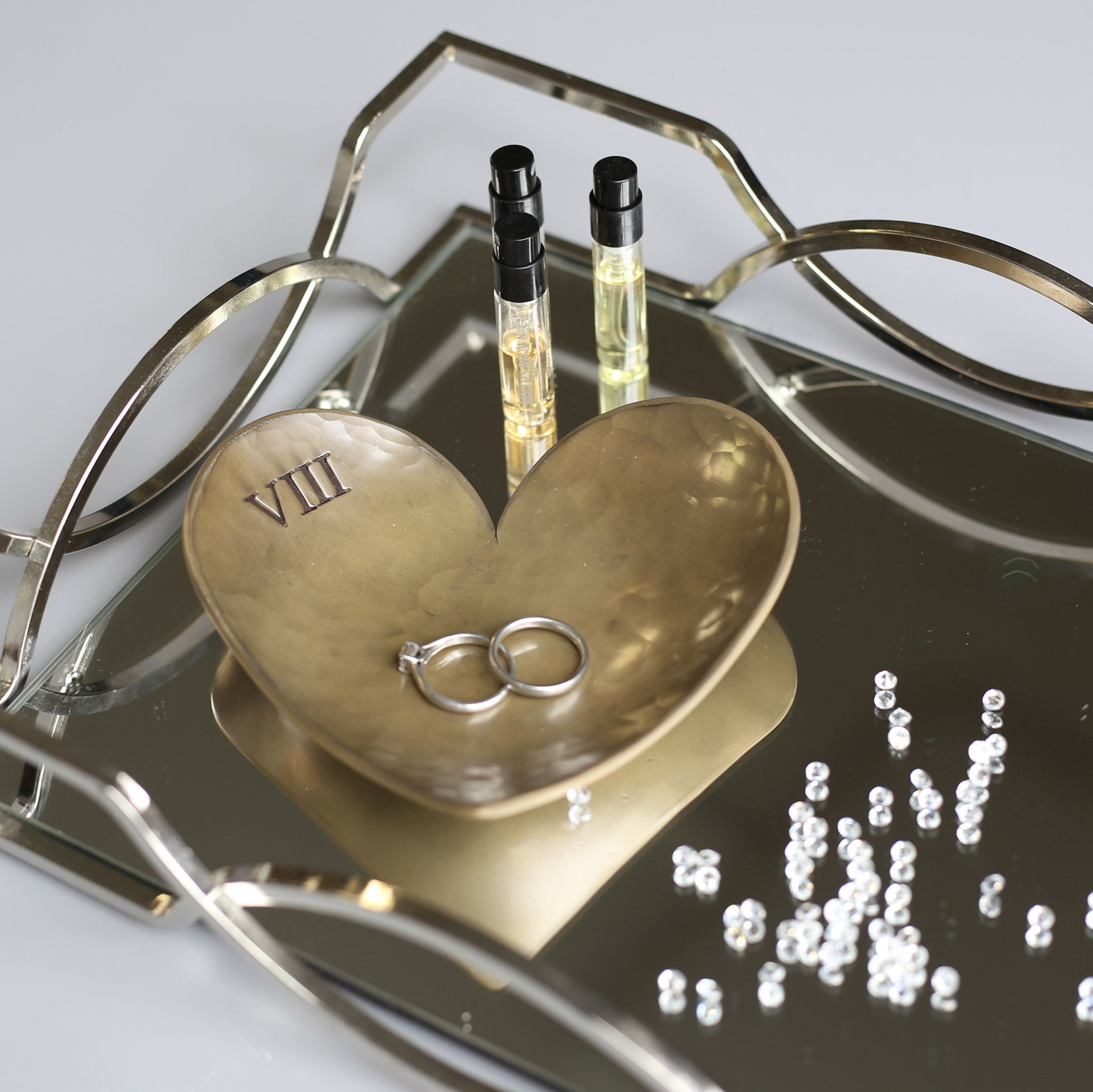 8th Anniversary Bronze Heart Dish