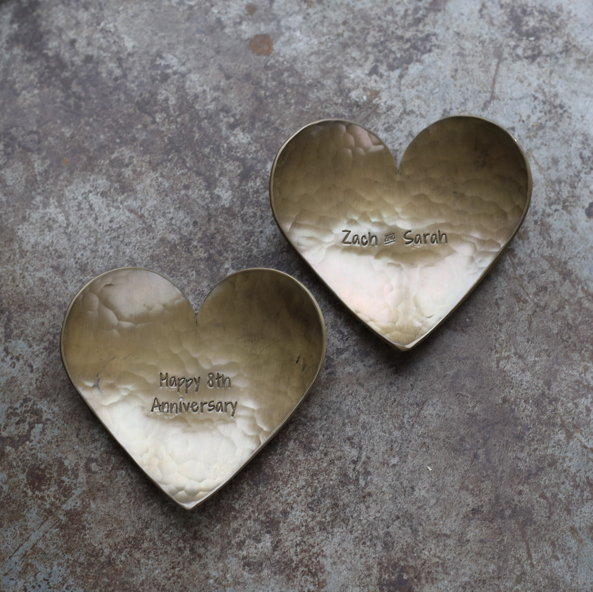 19th Anniversary Bronze Heart Dish - Image 3