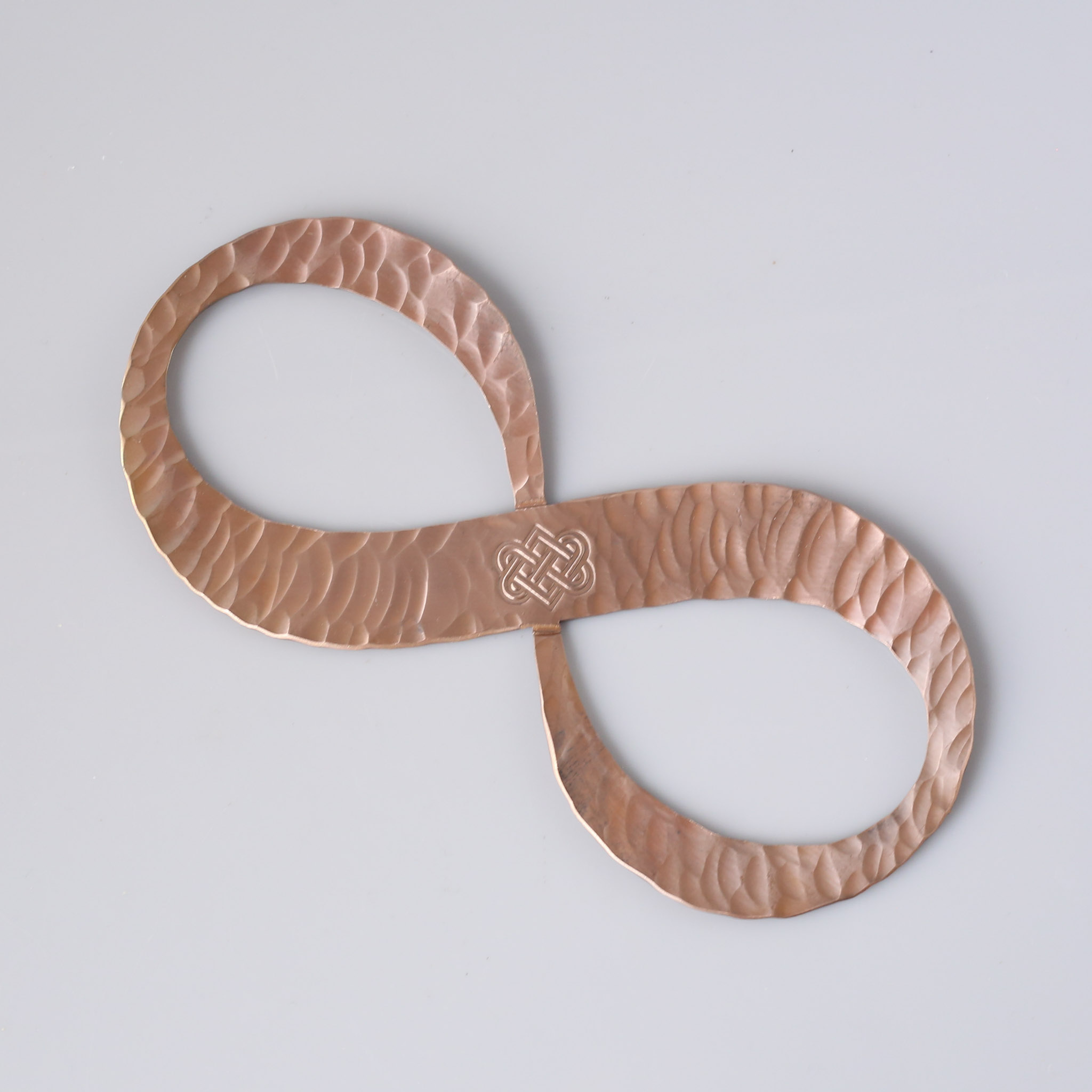 Copper Infinity Knot Symbol, 7th Anniversary Gift. Available in 5 Designs. - Image 7