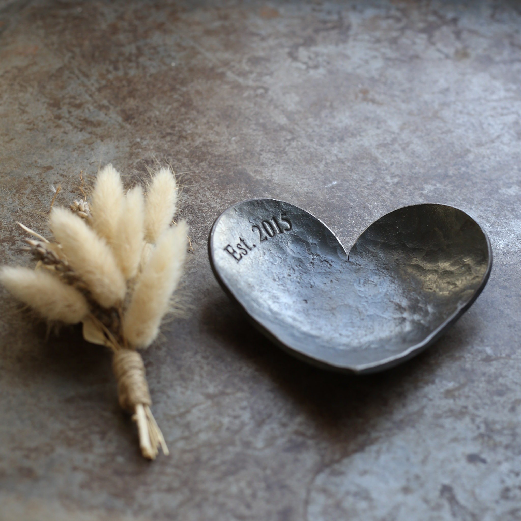 Personalised 11th Anniversary Hammered Small Dish - Image 11