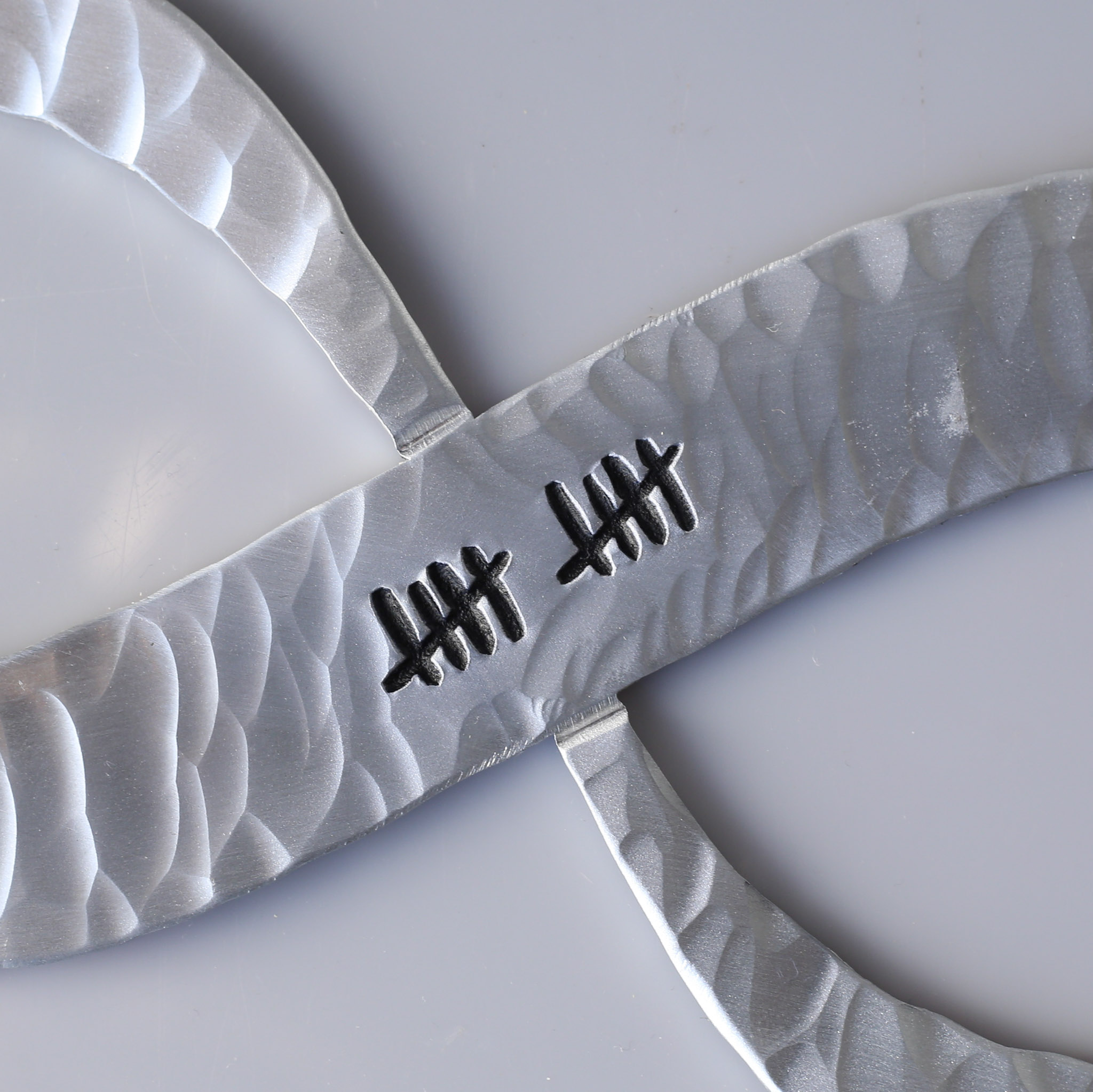 Aluminium Infinity Knot Symbol Est 2016, 10th Anniversary Gift - Image 6