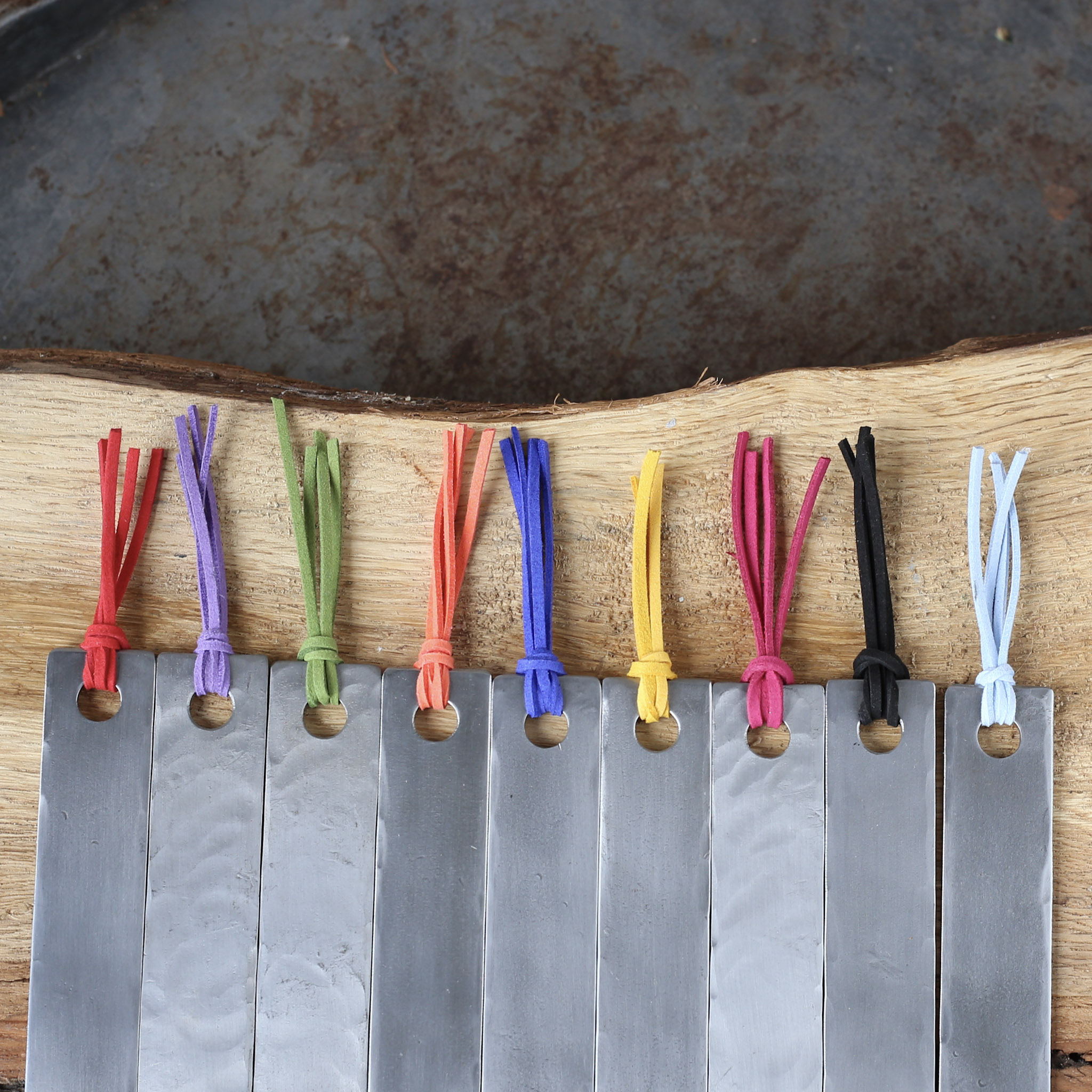 6th Anniversary Tassel Bookmarks - Hand Stamped with a choice of finish - Last Chance To Buy - Image 3